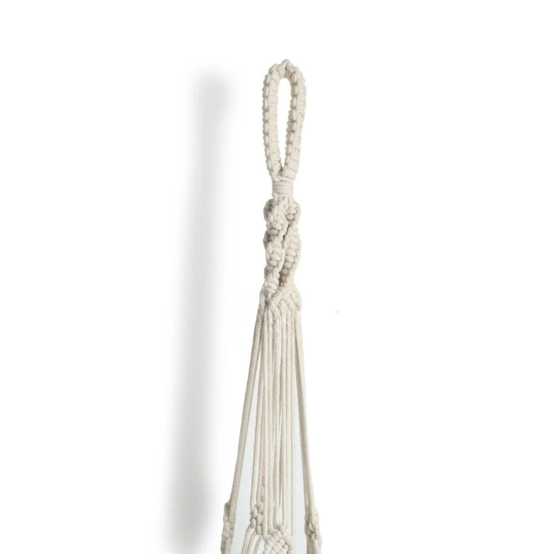 Earthy Macrame Plant Hanger Sustainable Hanging Garden